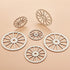 OLYCRAFT 12pcs 3Sizes Unfinished Wood Wheel Blank Wood Slices Train Car Wheel Wooden Pieces Unfinished Blank Slices Natural Wood Cutouts for DIY P...