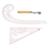 3pcs Clothing Patterning Ruler Sew French Curve Ruler Metric Shaped Plastic Sewing Tools Include Curve Ruler Triangular Ruler Tracing Wheel for Be...