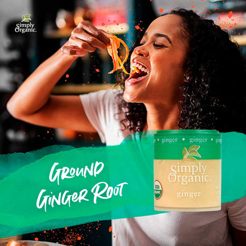 Simply Organic Ground Ginger Root, Certified Organic | 0.42 oz | Pack of 6 | Zingiber officinale Roscoe...
