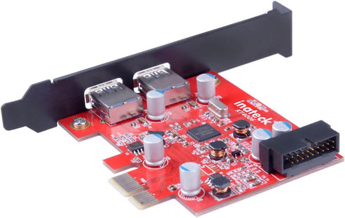 Inateck 2 Ports PCIe USB 3.0 Card with Internal USB 3.0 20-Pin Connector - Expand Another Two USB 3.0 Ports, Compatible Mac Pro, No Additional Pow...