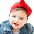 Utaly Winter Cute Kids Baby Girls Knit Rabbit Knotted Headband Headwrap Earwarmer (Red + Beige, Stretchy)...