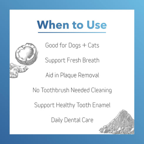 In Clover Dental Health Powder for Dogs and Cats, Natural Pet Supplement, BioBrilliant Dog and Cat Teeth Treat, Helps Dental Health, Daily Supplem...