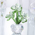 Crystal Flower Dreams Four-Leaf Clover Figurine Collectibles Crystal Ornament Gift for St. Patrick's Day...