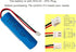 XINLANTECH 3.7V 2600mAh 9.62Wh Rechargeable Li-ion Battery with XH2.54mm-2Pin Plug for Croove B0143KH9KG Voice Amplifier Replacement Battery...
