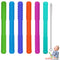 Hollow Teething Tubes Toys for Babies Girls Boys, 6 Pack Silicone Baby Teether Toy Tube for Infants with Nursing Biting Chewing, Chew Straws for T...