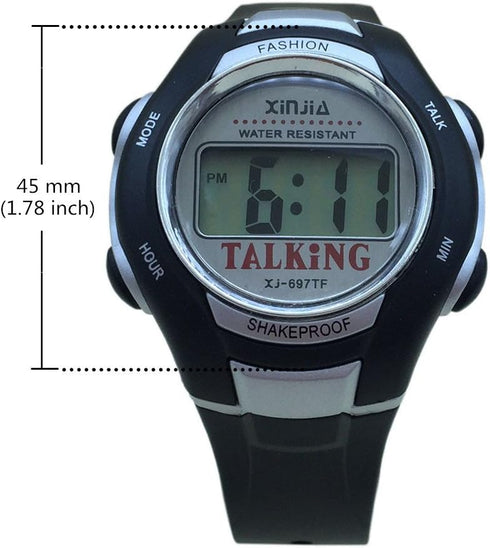 VISIOYO English Talking Watch Digital Sports Watch with Alarm 697TE...