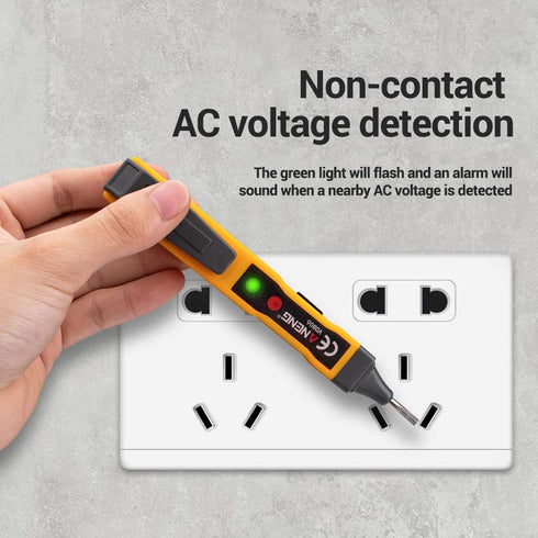 AC Voltage Detector Pen Voltage Tester Non-Contact Inductive AC/DC Voltage Tester Audible and Flashing LED Alarms,Pocket Clip Tester Tools...