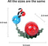 Metal Garden Decor Cute Snail Yard Art Outdoor Lawn Patio Ornament Fence Decorations for Outside - Set of 2(Red,Green)...