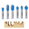 90 Degree V Groove and Round Nose Bit, Newdeli 1/4" Carbide 3D CNC Signmaking Lettering Engraving Router Bit, Woodworking Carving Cutting Tool...