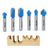 90 Degree V Groove and Round Nose Bit, Newdeli 1/4" Carbide 3D CNC Signmaking Lettering Engraving Router Bit, Woodworking Carving Cutting Tool...
