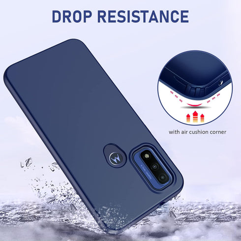 PUJUE for Motorola Moto-G Pure Phone Case: G Play 2023 | G Power 2022 Silicone Matte Case 360 Full Protection - Rugged Bumper Sturdy Shockproof Pr...