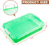 15Inch Portable Sensory Bin Play Tray with Lid, Fill with Water, Sand, Beads and More (Green)...
