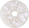 PH PandaHall 6 Sizes White Flat Back Pearls Cabochon 690pcs Flat Pearls Gems for Cup Nails Crafts Shoes Hairband Scrapbooking Embellishment Makeup...