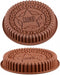 2Pcs Giant Sandwich Oreo Big Cookie Cake Pan 9 Inch Rock Star Bread Baking Silicone Mold (Set of 2, Random Color)...