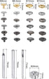 uxcell 120 Sets Leather Snap Fasteners Kit 10mm Metal Press Studs Buttons Tool with 4 Setter Tools & Storage Box for Clothing Leather Sewing...