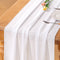 Socomi White Chiffon Table Runner Easter Spring Boho Rustic 14ft 29x170 Inches Wedding Runner Sheer Romantic Bridal Shower Decorations...