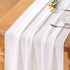 Socomi White Chiffon Table Runner Easter Spring Boho Rustic 14ft 29x170 Inches Wedding Runner Sheer Romantic Bridal Shower Decorations...