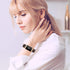 Resin Band Compatible with Fitbit Charge 4,Charge 3/3 SE,Women Men Resin Accessory Rose Gold Buckle Band Wristband Strap Blacelet...