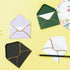 100 Pieces Mini Gift Card Envelopes Colorful V Flap Small Envelopes with Gold Border for Blank Note Cards, Business Gift Cards (4 x 2.7 Inches, Bl...