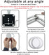 Magnetic Phone Stand for Desk, Heightened Adjustable Foldable, Compatible with iPhone 15/14/ 13/12 All Series/Mag-Safe Case (Silver)......