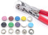 Censib 200 Sets Snap Button Kit with Snap Fastener Tool for Clothing Fabric?800pcs Button Snaps 9mm)...