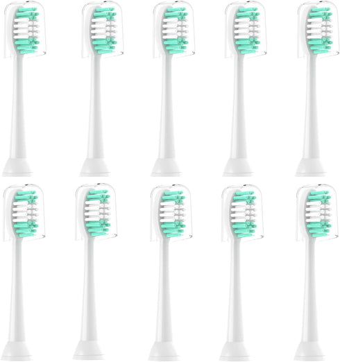 Replacement Toothbrush Heads Compatible with AquaSonic Black Series 10 Pack Everystep for Vibe Series Black Series pro, and for Duo Series pro Ele...