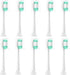 Replacement Toothbrush Heads Compatible with AquaSonic Black Series 10 Pack Everystep for Vibe Series Black Series pro, and for Duo Series pro Ele...