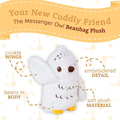 KIDS PREFERRED Harry Potter Hedwig 7 Inch Plush Snowy Owl Stuffed Animal for Babies, Toddlers, and Kids...