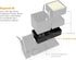 Bostitch Office Konnect Desk Organizer Accessory Tray, Wide, Stacks for Desktop Storage, Black...