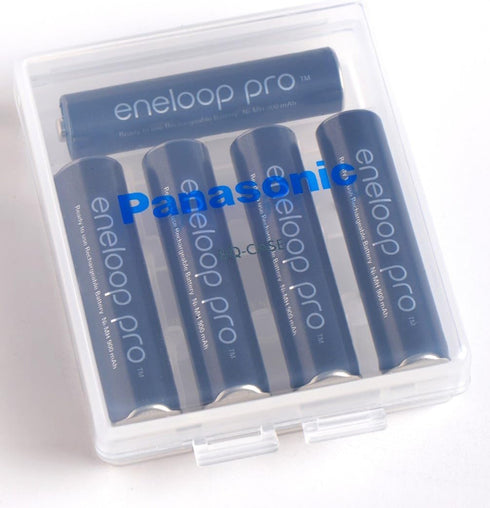 Panasonic BQ-CASE6SA Battery Storage Cases with 4AA or 5AAA Battery Capacity, 6 Pack...