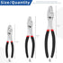 Glarks 6 Inch 8 Inch 10 Inch Slip Joint Pliers, Chrome Vanadium Steel Body with Non-Slip Handle and Rivet Joint Assembly...