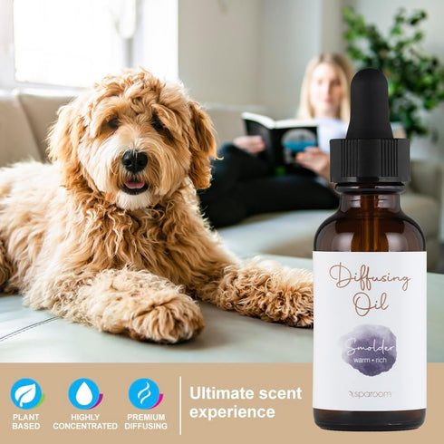 SpaRoom Aromatherapy Diffusing Fragrance Essential Oils Crafted Blends for Diffusers, Candles and Air Fresheners, 30 mL, Warm and Rich Smolder Sce...
