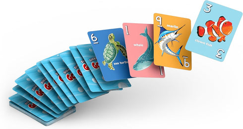 Giant Go Fish Card Game for Kids and Families – Play Go Fish and Old Maid – Large 5x7in Cards – Adorable Animal Art – a Fun Gift idea for Boy/Girl...