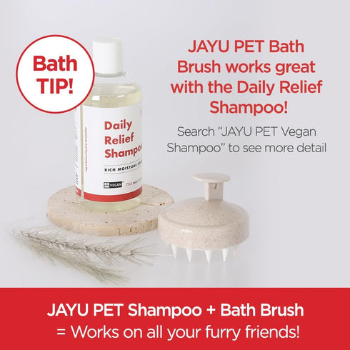 Shower Groomer - Grooming Pet Shampoo Brush, Cat Dog Hypoallergenic Bath and Massage Brush, Soft Silicone Bristles Scrubber for Puppy & Kitten, Ea...