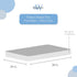 SheetWorld Fitted 100% Cotton Flannel Portable Mini Crib Sheet 24 x 38, Flannel FS4 - Blue, Made in USA...