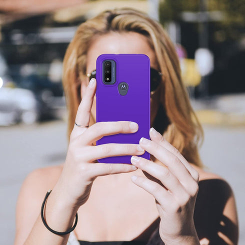 PUJUE for Motorola Moto-G Pure Phone Case: G Play 2023 | G Power 2022 Silicone Matte Case 360 Full Protection - Rugged Bumper Shockproof Drop Prot...