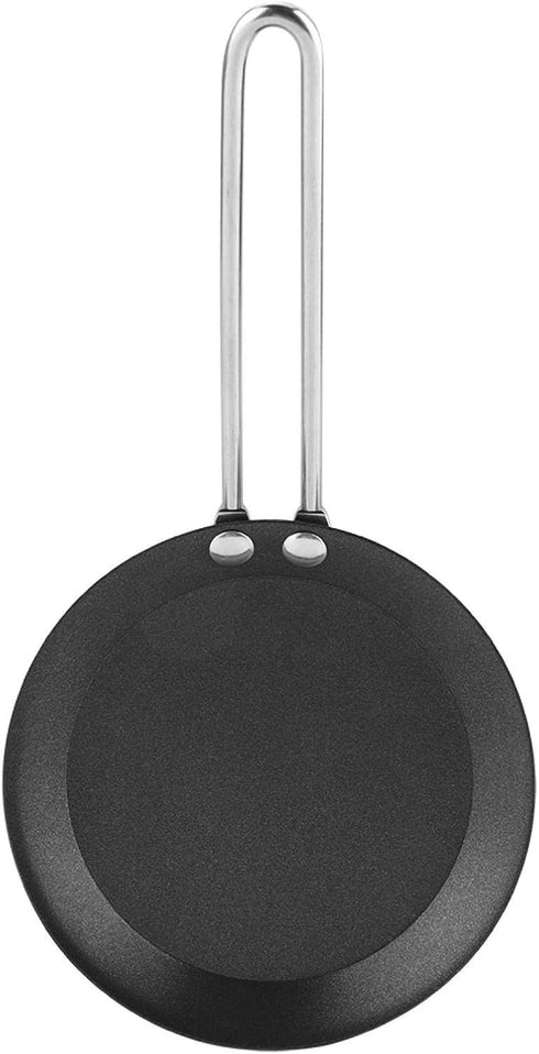Zerodis Mini Egg Pan, Nonstick Omelet Pan Household Pancakes Frying Skillet for Home Kitchen Camping Cookware(Steel handle)...