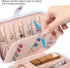 Travel Jewelry Box, PU Leather Small Jewelry Organizer for Women Girls,Portable Mini Travel Case Display Storage Holder Boxes for Stud Earrings, R...