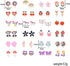 24 Pairs Clip On Earrings Non Piercing Earrings Hypoallergenic Animal Butterfly Rainbow Flower Mixed Color Painless Non-Piercing Earrings Pack...
