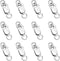 925 Sterling Silver Lobster Claw Clasp 12pcs with Closed Jump Rings, Small Connector with Jump Ring for Necklaces Jewelry Bracelet Making Supplies...