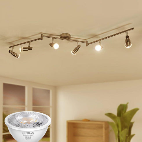 GU10 Led Bulb 5W 3000K, Flicker-Free Soft Warm Light Non-Dimmable Bulbs, 365LM, 40° Spot Light, Energy Saving Light Bulbs, Equivalent 40-50W GU10 ...