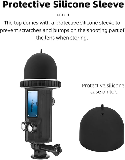 40M/131FT Waterproof Dive Case Compatible for DJI Osmo Pocket 3 Waterproof Case Protective Underwater Diving Housing Cover Shell with Accessories ...