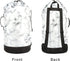 White Marble Laundry Bag Large Heavy Duty Laundry Backpack for College Students Laundry bag with Shoulder Straps Washable for Camp Traveling Water...