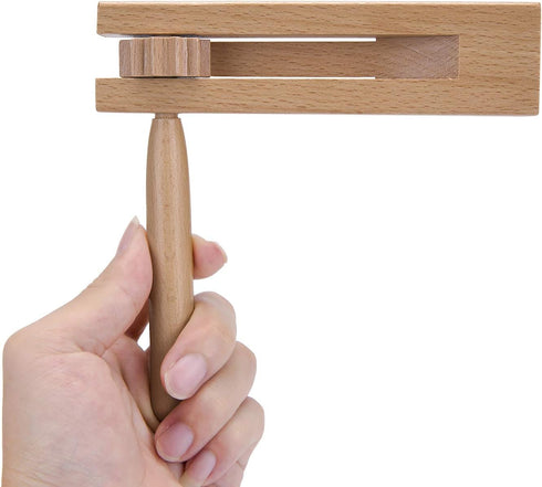 2 Pack Wooden Ratchet Noise Makers, Traditional Mexican Matraca for Graduation, Football Games, Parties and Sporting Events...