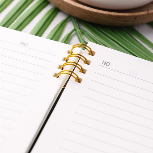 Black Spiral Notebook, College Ruled A5 Notepad Journal Notebook with Waterproof Cover 80 Sheets/160 Pages for Travel School Meetings Office...