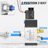 TAILONZ PNEUMATIC 1/8"NPT Solenoid Valve 3V110-06 DC12V Single Coil Pilot-Operated Electric 2 Position 3 Way Connection Type (Outlet wire)...