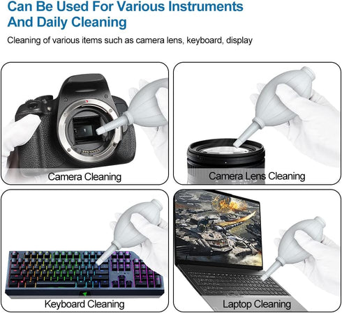 Air Blower Dust Blaster Super Strong Rubber Ball Pump Cleaner for DSLR Mirrorless Camera Sensor Lens Comptuter Laptop Notebook Screen Glasses Opti...