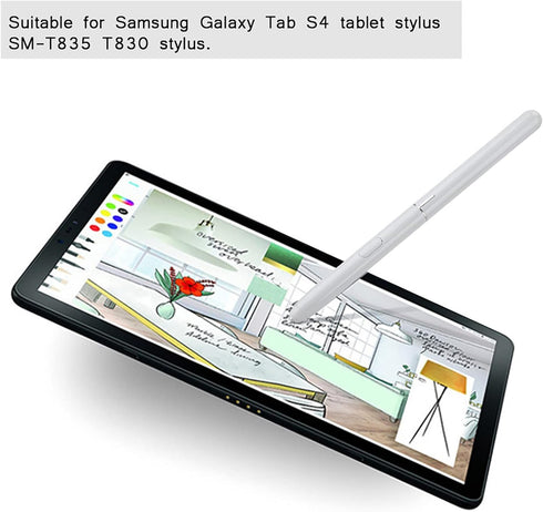 Stylus Pens, 4096 Level Pressure Touch Stylus High Accuracy Tablet Stylus Pen Replacement for Galaxy Tab S4 SM T835 T830 (White)...