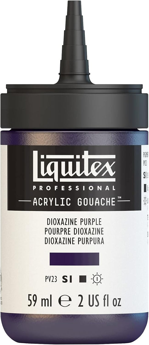 Liquitex Professional Acrylic Gouache, 2-oz (59ml) Bottle, Dioxazine Purple...