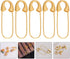 SEWACC 5pcs Heavy Duty Safety Pin Brooch Pin Brooches Metal Spring Lock Pin Fasteners Dresses Sewing Crafting Making for Clothes Hats Skirts Garme...